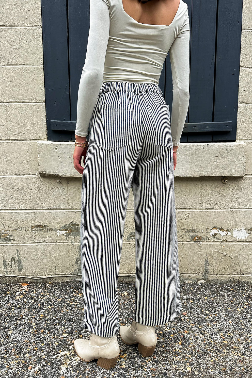 Line Theory Pinstripe Pants - Madison and Mallory