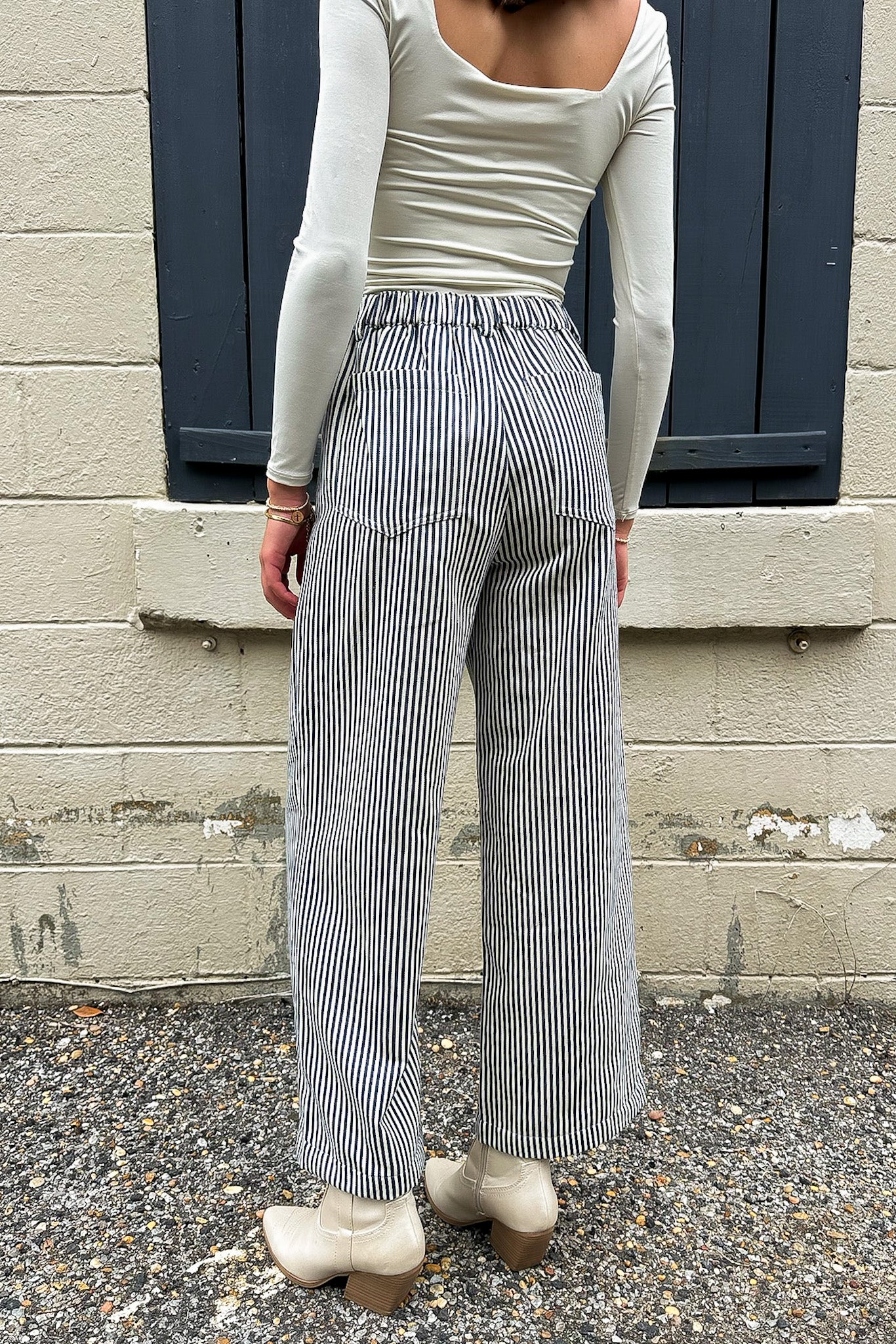 Line Theory Pinstripe Pants - Madison and Mallory