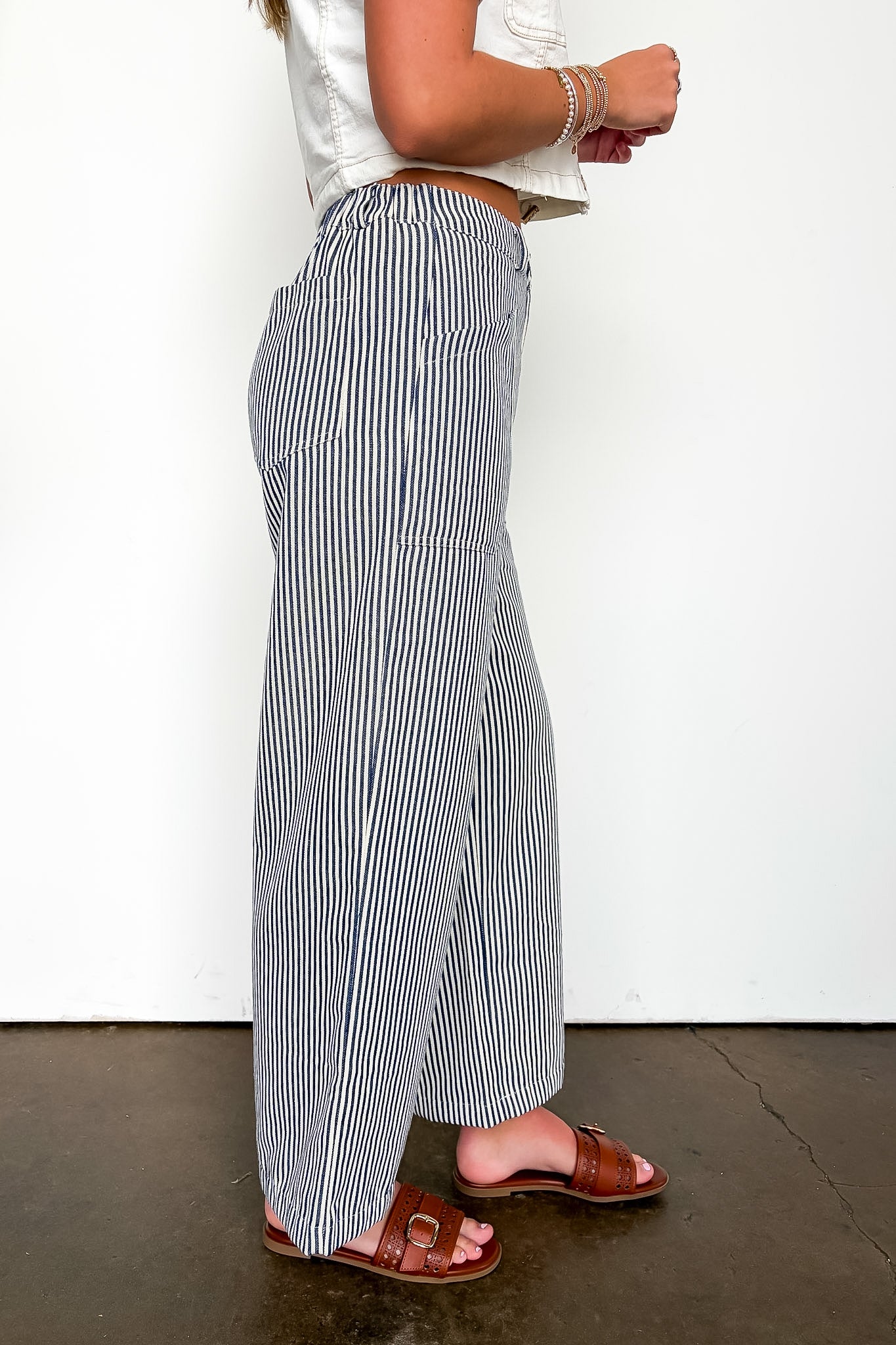 Line Theory Pinstripe Pants - Madison and Mallory