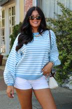 Linear Lounge Striped Sweater - Madison and Mallory