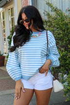 Linear Lounge Striped Sweater - Madison and Mallory
