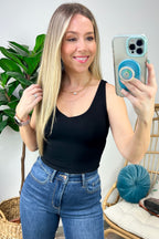  Liora Seamless V-Neck Cropped Tank Top - FINAL SALE - Madison and Mallory