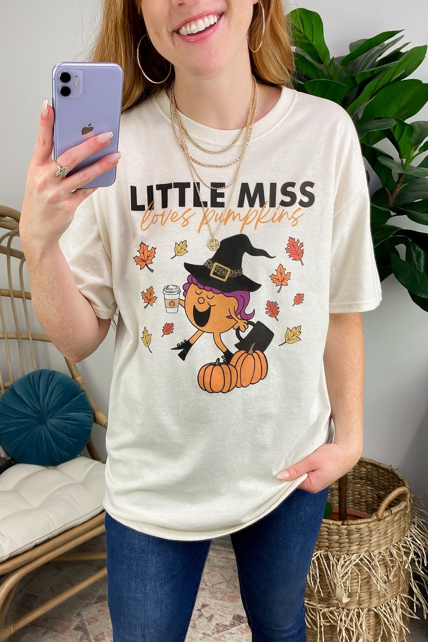  Little Miss Loves Pumpkins Graphic Tee - Madison and Mallory