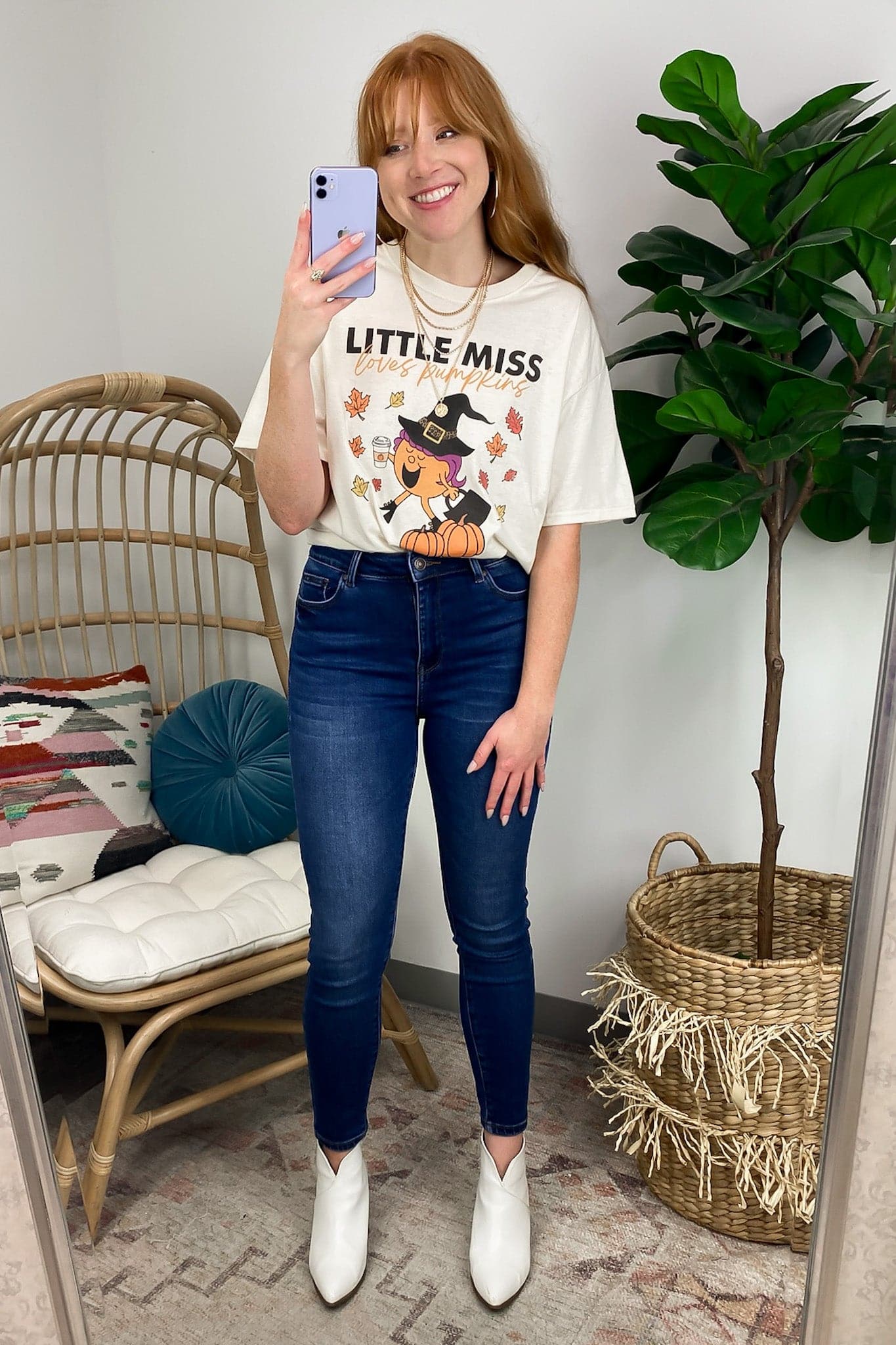  Little Miss Loves Pumpkins Graphic Tee - Madison and Mallory