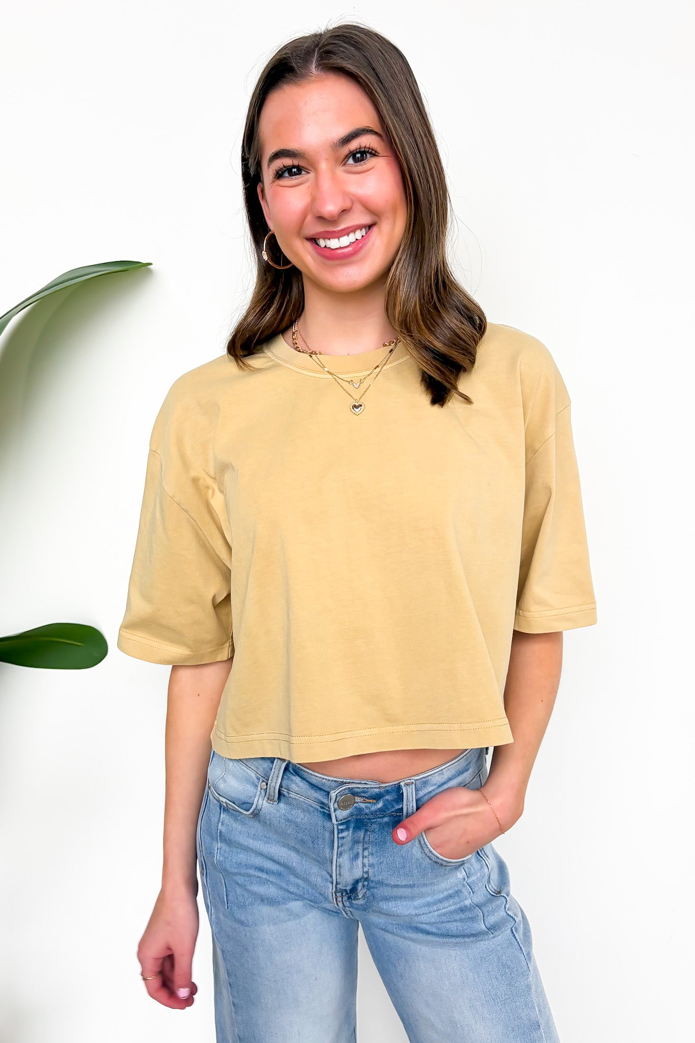 Lived-In Luxe Mineral Washed Loose Fit Tee - Madison and Mallory