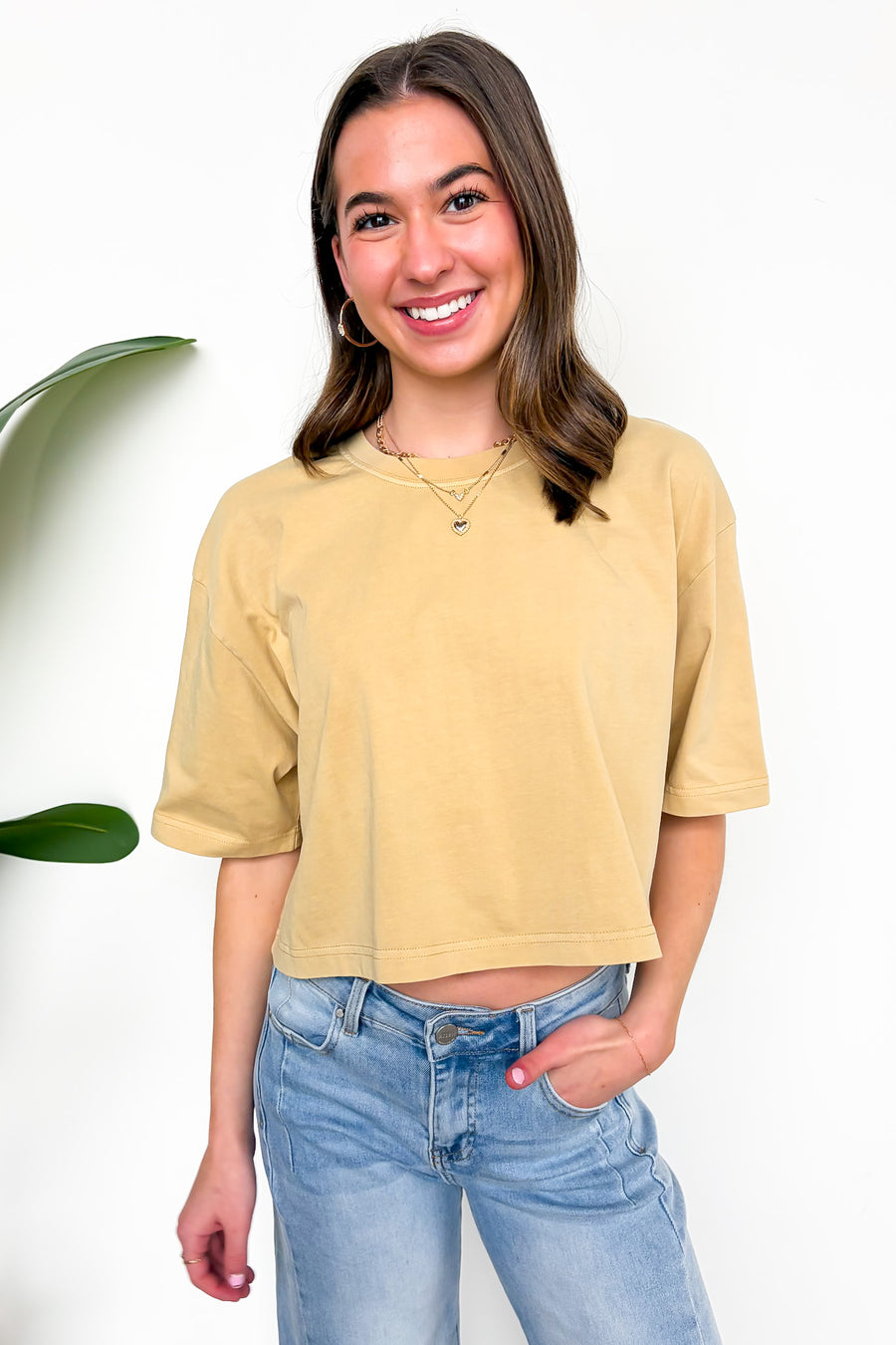 Lived-In Luxe Mineral Washed Loose Fit Tee - Madison and Mallory