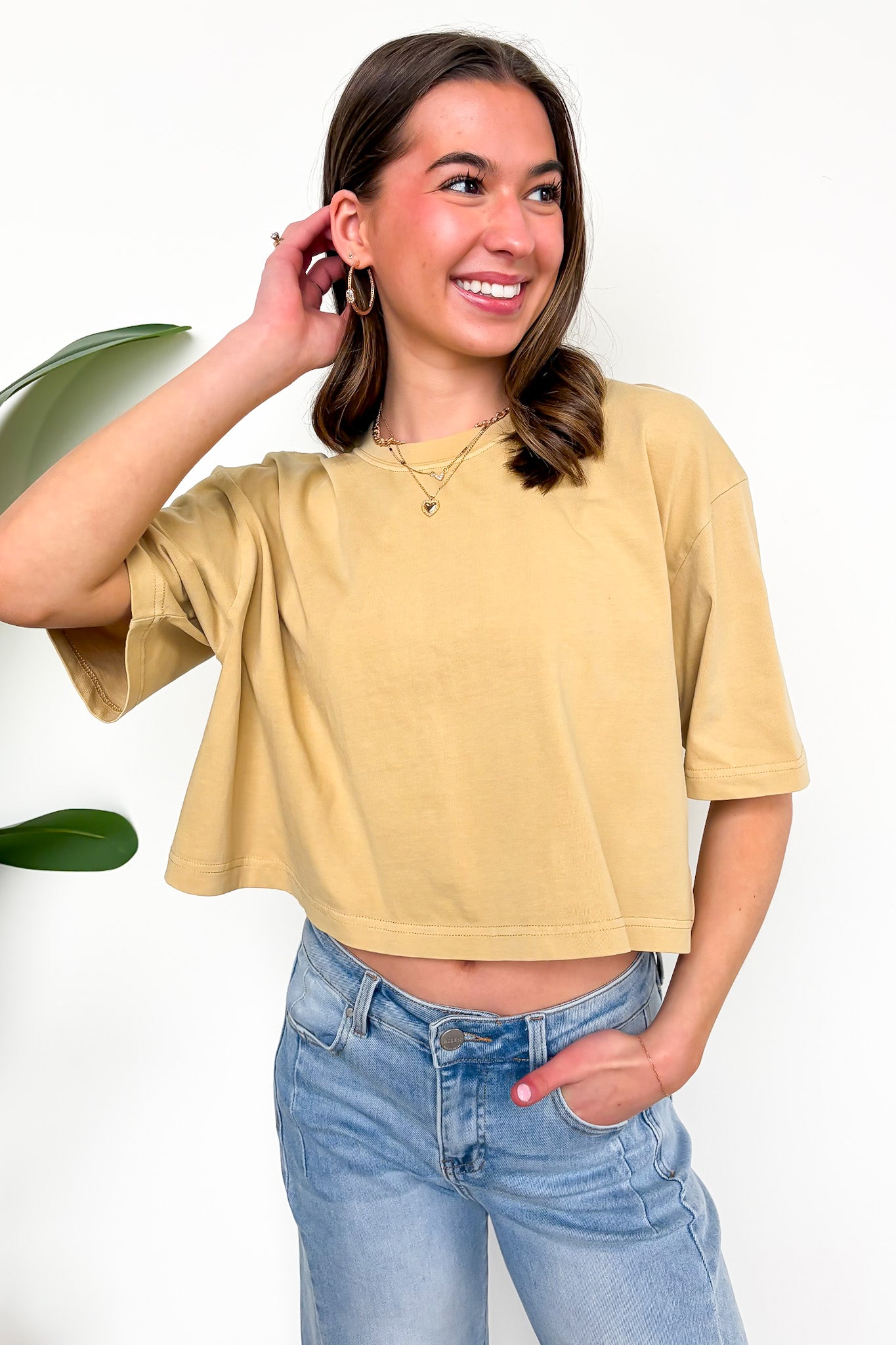 Lived-In Luxe Mineral Washed Loose Fit Tee - Madison and Mallory