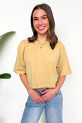 Lived-In Luxe Mineral Washed Loose Fit Tee