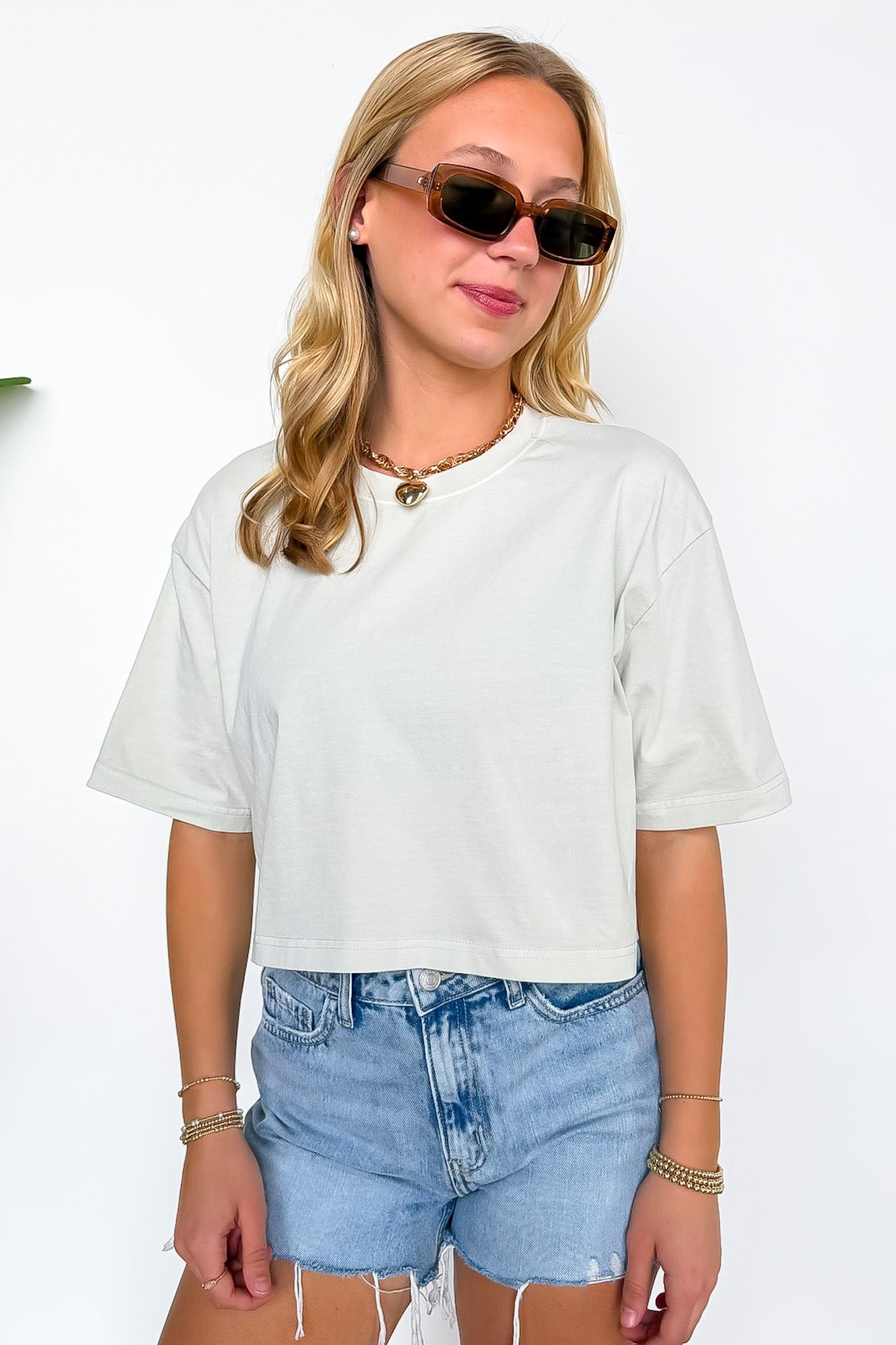 Lived-In Luxe Mineral Washed Loose Fit Tee - Madison and Mallory