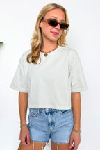 Lived-In Luxe Mineral Washed Loose Fit Tee - Madison and Mallory