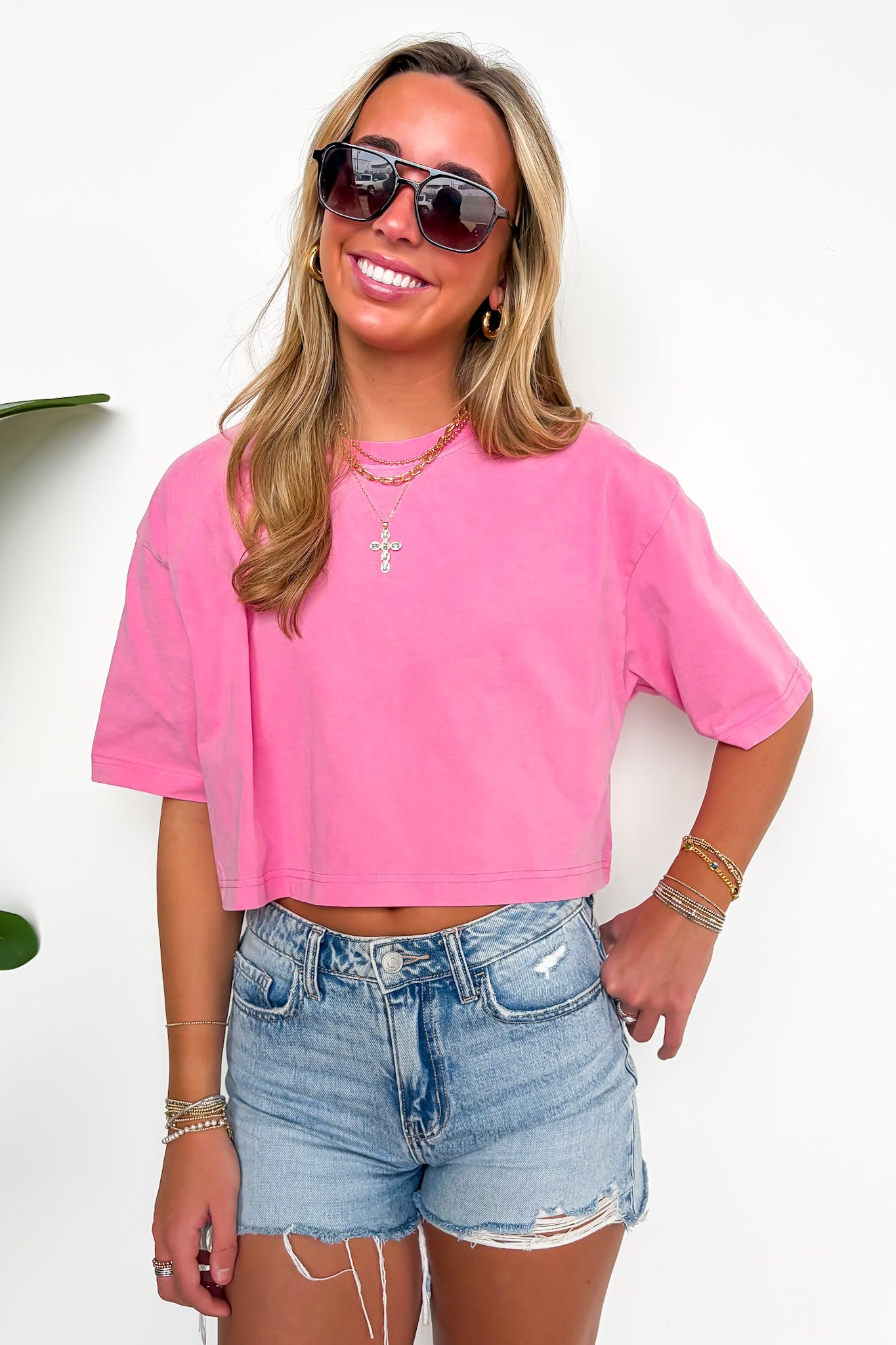 Lived-In Luxe Mineral Washed Loose Fit Tee - Madison and Mallory