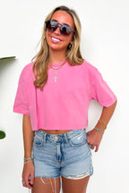 Lived-In Luxe Mineral Washed Loose Fit Tee - Madison and Mallory
