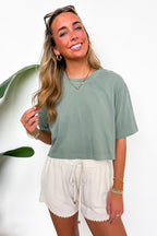 Lived-In Luxe Mineral Washed Loose Fit Tee