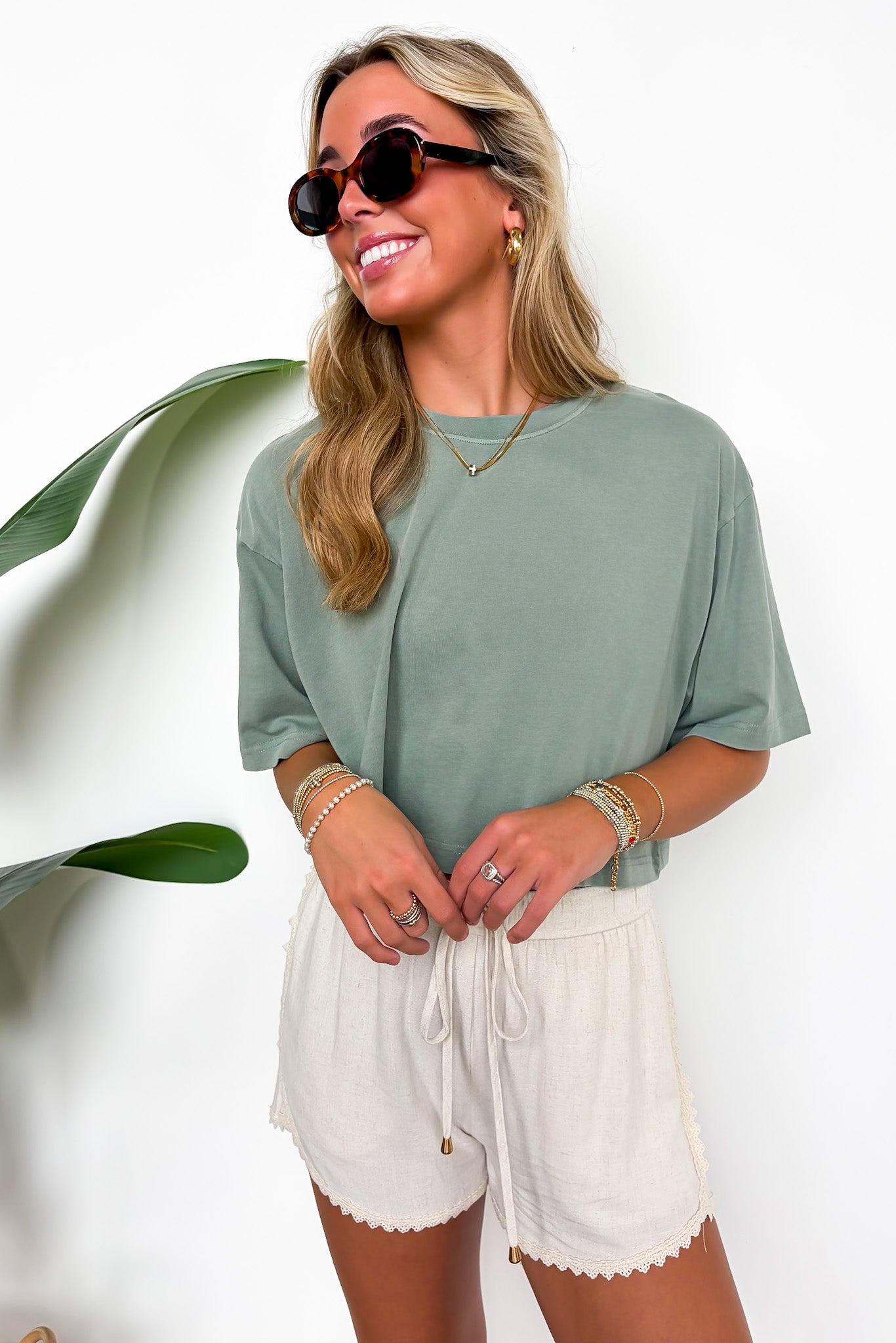 Lived-In Luxe Mineral Washed Loose Fit Tee