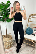  Lizara Ribbed Seamless Cropped Cami Tank Top - FINAL SALE - Madison and Mallory