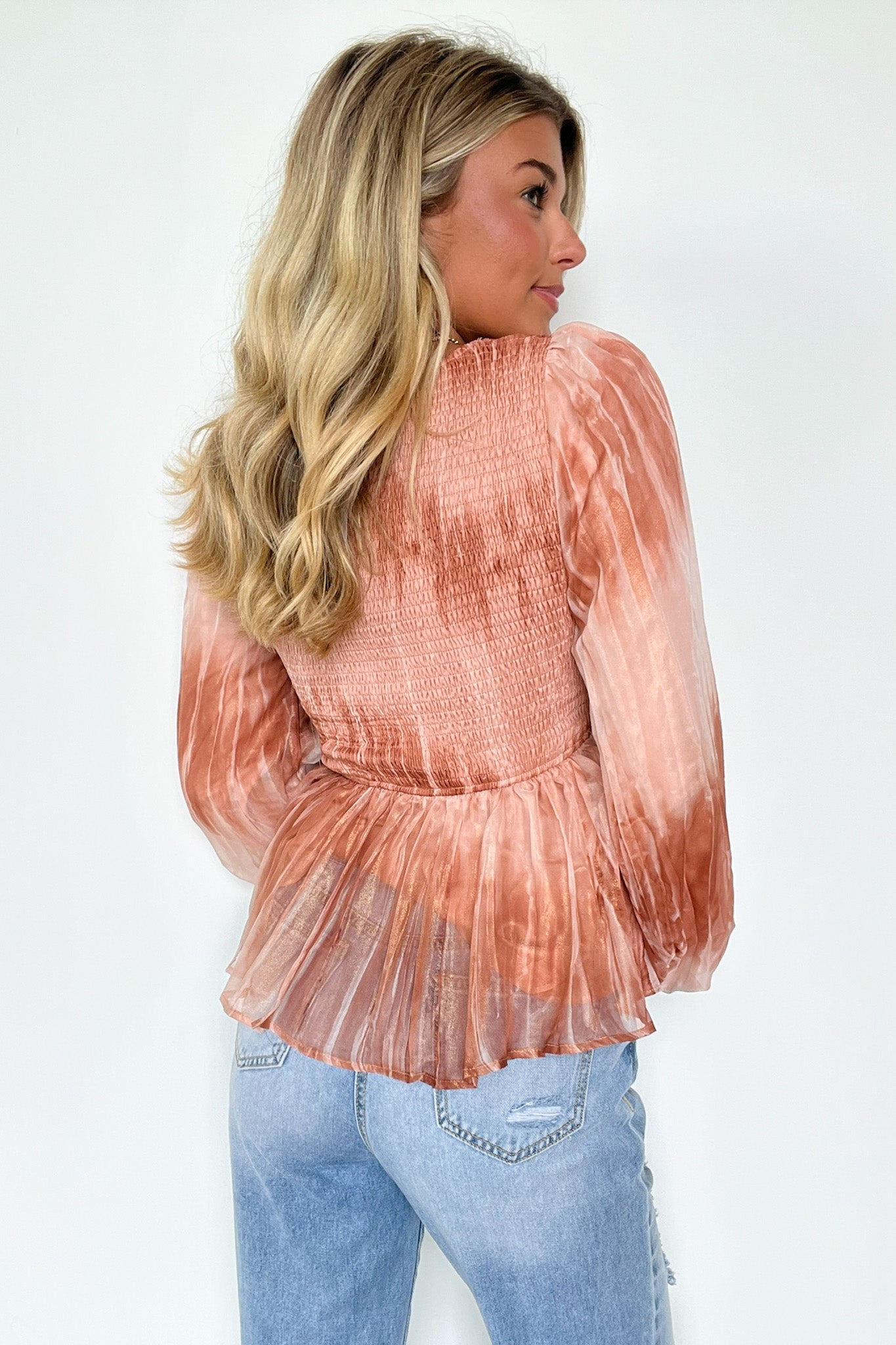  Lola Cloudwash Smocked Top - Madison and Mallory