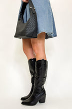 Lone Star Lines Slim Fit Pointed-Toe Cowboy Tall Boots - FINAL SALE - Madison and Mallory