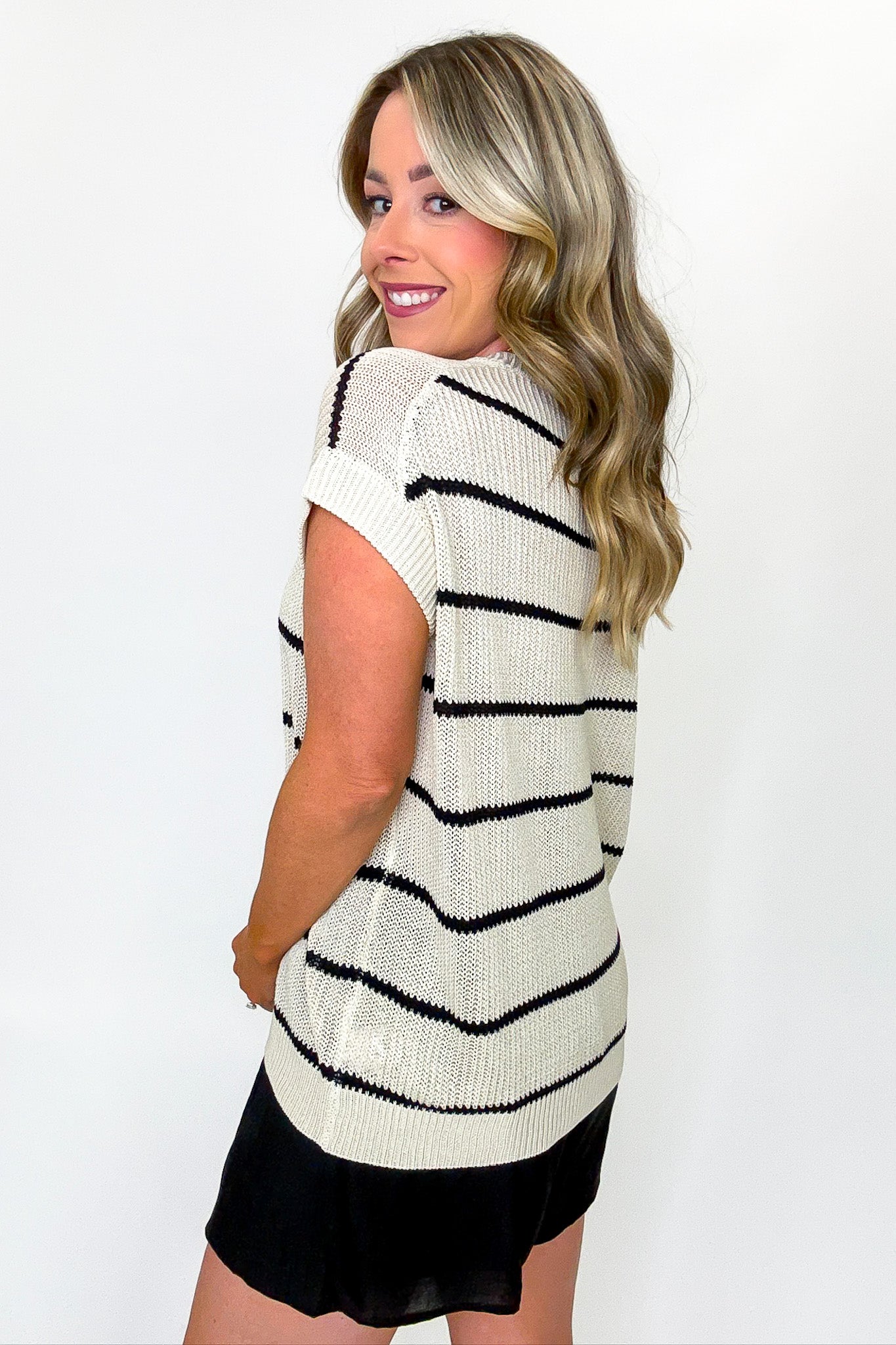 Loomline Striped Knit Top - Madison and Mallory