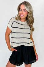 Loomline Striped Knit Top - Madison and Mallory