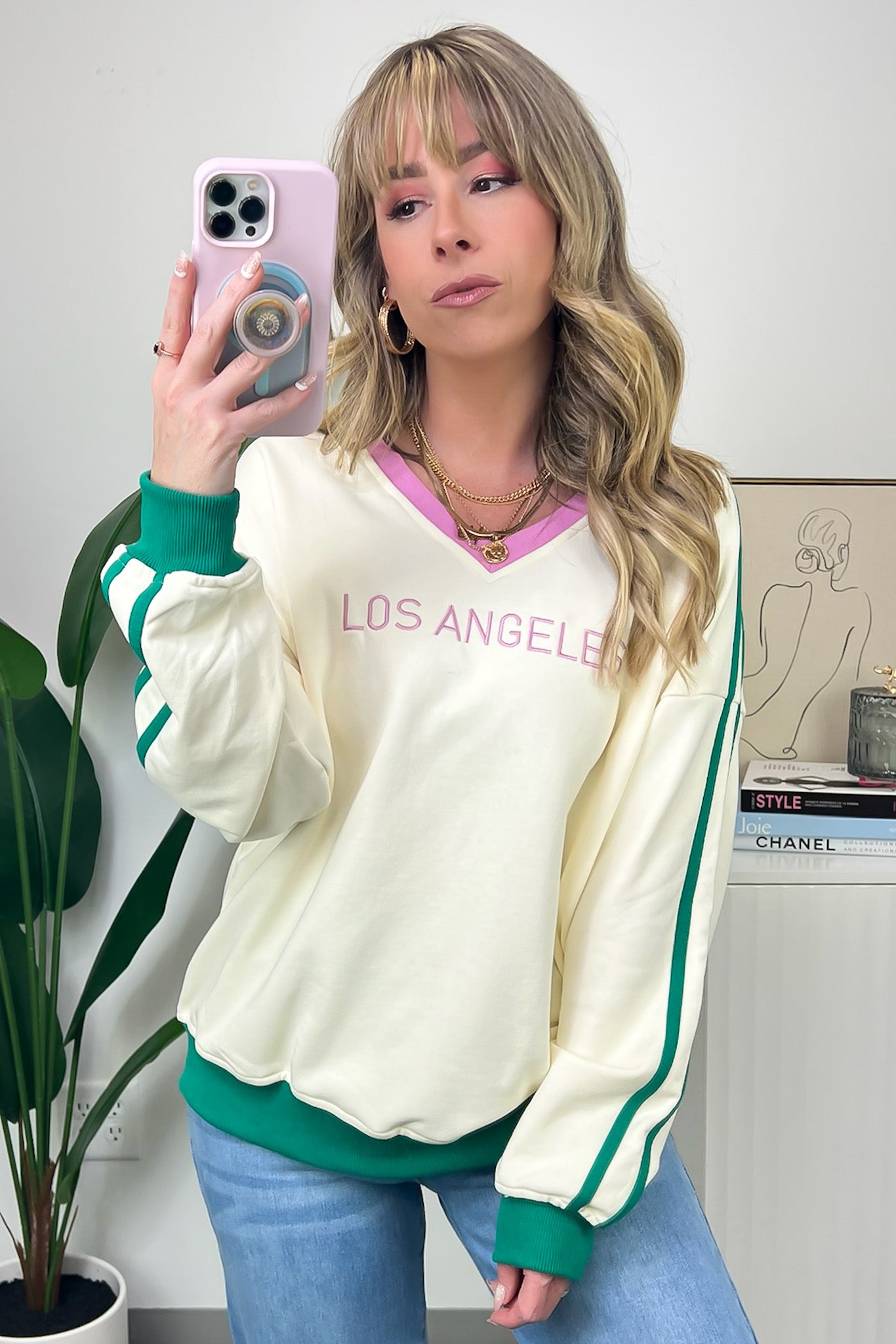  Los Angeles Vintage Graphic Varsity Sweatshirt - FINAL SALE - Madison and Mallory