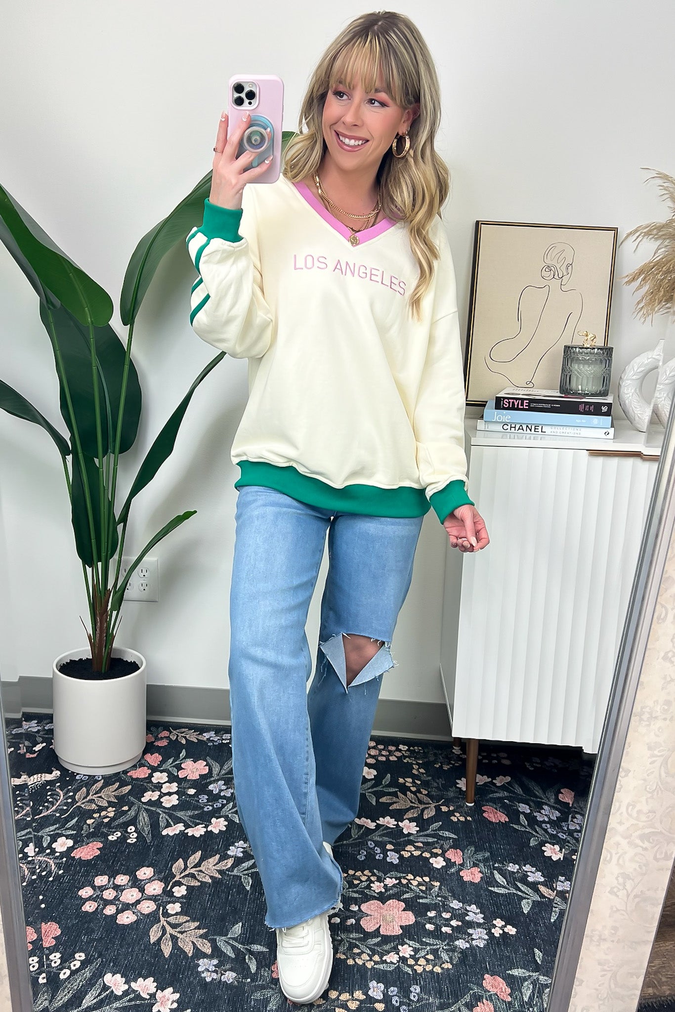  Los Angeles Vintage Graphic Varsity Sweatshirt - FINAL SALE - Madison and Mallory