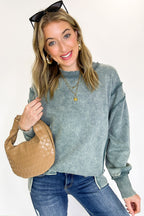 Lounge Life Acid Wash Sweatshirt - BACK IN STOCK - Madison and Mallory