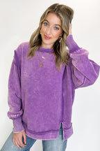 Lounge Life Acid Wash Sweatshirt - BACK IN STOCK - Madison and Mallory
