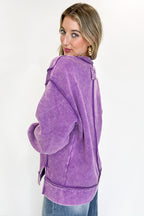 Lounge Life Acid Wash Sweatshirt - BACK IN STOCK - Madison and Mallory