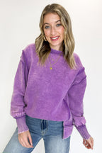 Lounge Life Acid Wash Sweatshirt - BACK IN STOCK - Madison and Mallory