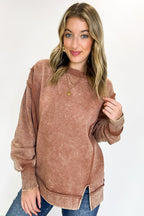 Lounge Life Acid Wash Sweatshirt - BACK IN STOCK - Madison and Mallory