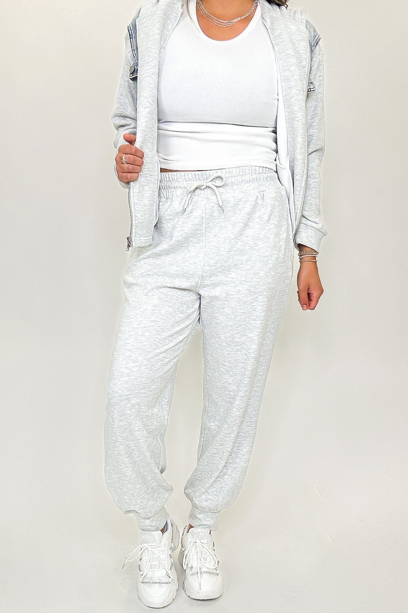 Lounge Line High Waisted Solid Knit Joggers - Madison and Mallory