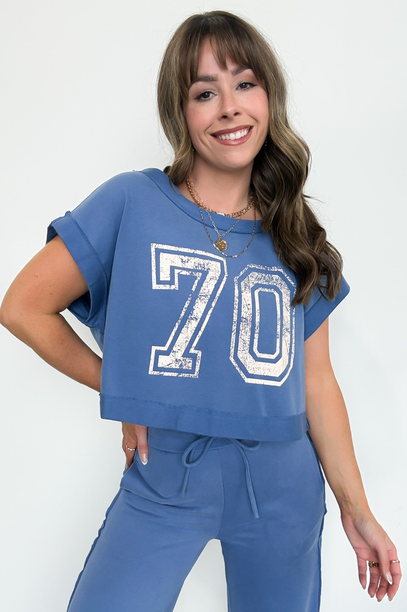  Lounge Out Loud Graphic Relaxed Fit Top - Madison and Mallory