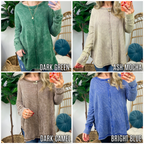  Lovedale Waffle Knit Oversized Top - BACK IN STOCK - Madison and Mallory