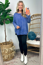 Lovedale Waffle Knit Oversized Top - FINAL SALE - Madison and Mallory