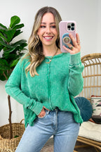 Lovedale Waffle Knit Oversized Top - FINAL SALE - Madison and Mallory