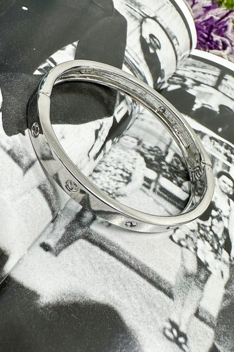 Silver Lovely Luxe Bangle Bracelet - BACK IN STOCK - Madison and Mallory