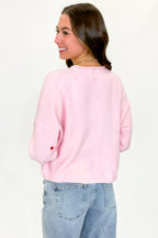 Lovespell Heart Embroidered Cardigan Sweater - Madison and Mallory