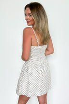Lucie Smocked Polka Dot Mini Dress - FINAL SALE - Madison and Mallory