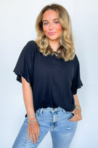 Lucy Oversized Short Sleeve Top - FINAL SALE - Madison and Mallory