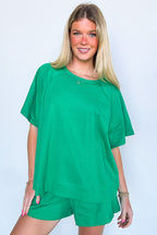 Lucy Oversized Short Sleeve Top - FINAL SALE