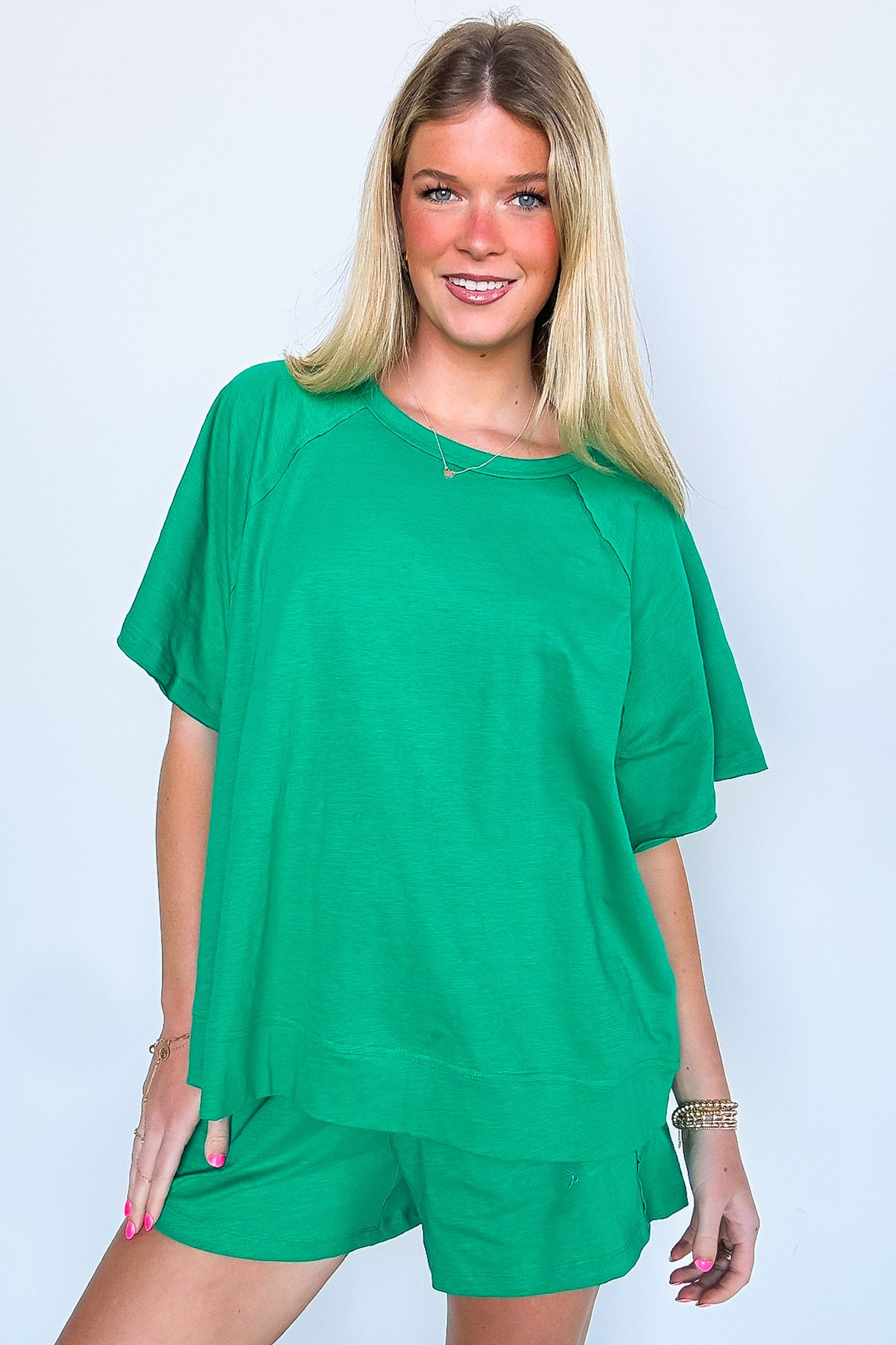 Lucy Oversized Short Sleeve Top - FINAL SALE