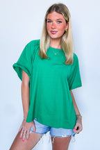 Lucy Oversized Short Sleeve Top - FINAL SALE - Madison and Mallory