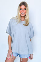 Lucy Oversized Short Sleeve Top - FINAL SALE - Madison and Mallory