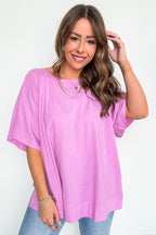 Lucy Oversized Short Sleeve Top - FINAL SALE - Madison and Mallory