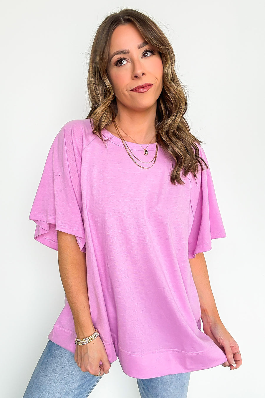 Lucy Oversized Short Sleeve Top - FINAL SALE - Madison and Mallory