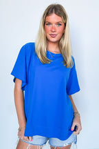 Lucy Oversized Short Sleeve Top - FINAL SALE