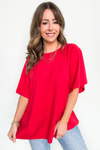 Lucy Oversized Short Sleeve Top - FINAL SALE - Madison and Mallory