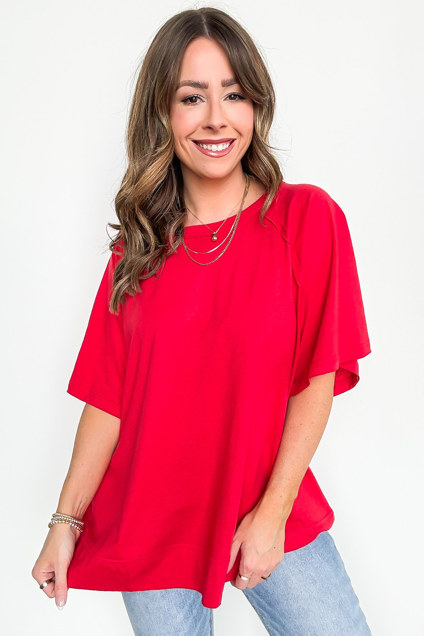 Lucy Oversized Short Sleeve Top - FINAL SALE - Madison and Mallory