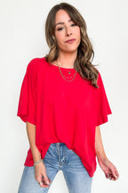 Lucy Oversized Short Sleeve Top - FINAL SALE