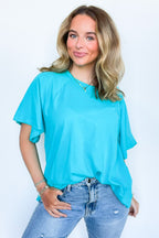 Lucy Oversized Short Sleeve Top - FINAL SALE
